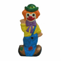 Parte al payaso feliz escultura fotográfica