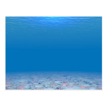 Parte inferior del mar postales