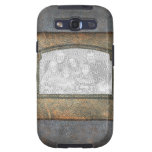 Parte movible de cuero antiguo de la foto del marc samsung galaxy SIII funda