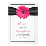 Parte movible rosado de la recepción nupcial de la invitaciones personalizada