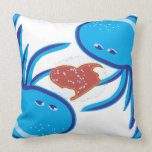 Parte y asimiento azules del amor de las medusas almohadas