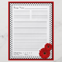 Partes movibles rojos de la receta de la carpeta d tarjeta publicitaria