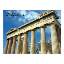parthenon Atenas Tarjeta Postal