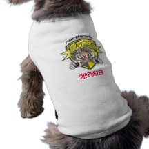 Partidario de los tigres ropa de perro