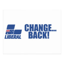 Partido liberal de Australia Tarjeta Postal