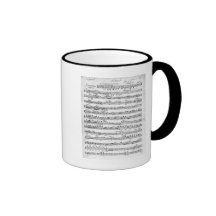 Partitura para la insinuación a 'Egmont Taza