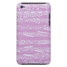 Partitura rosada iPod touch fundas