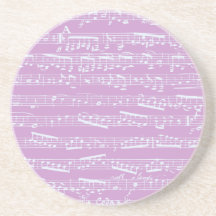 Partitura rosada posavasos para bebidas