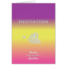 Pasaporte y hibisco de la invitación del boda del  tarjetas