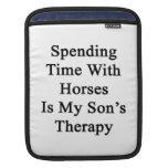Pasar tiempo con los caballos es la terapia de mi  manga de iPad