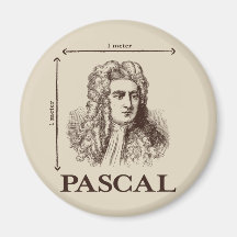 Pascal = 1 neutonio por chiste de la matemáticas d iman de nevera