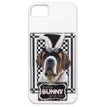 Pascua - algún conejito le ama - St Bernard iPhone 5 Case-Mate Cárcasas