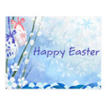 Pascua azul tarjeta postal