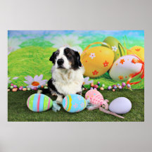 Pascua - Corgi de la rebeca - peluche Posters