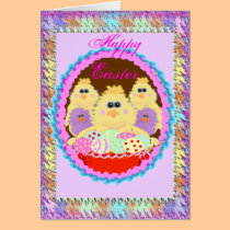 Pascua Ducks la plantilla tarjetas