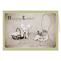 ¡Pascua feliz! (con tono verde) Felicitación