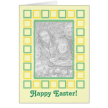 Pascua feliz - él es tarjeta subida