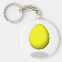Pascua feliz - huevo amarillo llavero personalizado