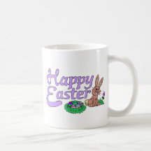 Pascua feliz taza de café