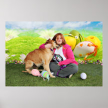 Pascua - golden retriever - Sandy Poster