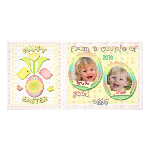 Pascua personalizó la tarjeta de la foto tarjetas fotograficas 