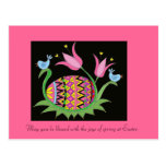 Pascua que bendice arte popular ucraniano tarjeta postal