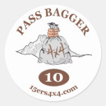 Pase al pegatina del Bagger 10