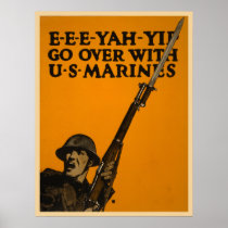 Pase con los infantes de marina de los E.E.U.U. posters