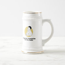 Pasé nueve meses de camiseta del bebé taza de café