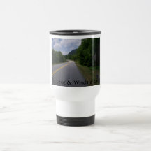 Paseo azul 10 de la motocicleta de Ridge Taza De Café