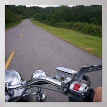 Paseo azul 3 de la motocicleta de Ridge Poster
