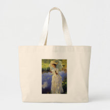 Paseo de la mañana de John Singer Sargent Bolsas Lienzo