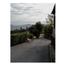 Paseo de la mañana en San Gimignano Postal