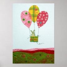 Paseo del globo del aire caliente posters