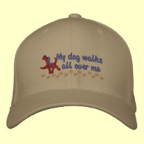 Paseo del perro gorras bordados