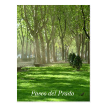 Paseo del Prado Tarjeta Postal