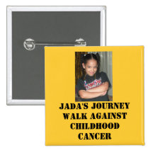Paseo del viaje de Jada contra cáncer de la niñez Pins