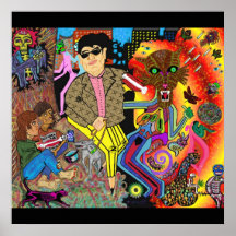 Paseo Samsara de la calle secundaria de NYC Posters