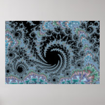 Pasillo de remolinos - poster del fractal
