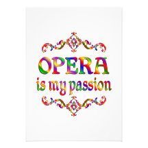 Pasión de la ópera invitacion personalizada