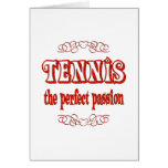 Pasión del tenis tarjetas