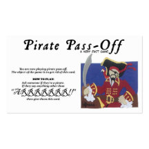 Paso-Apagado del pirata Tarjetas De Visita
