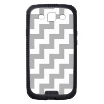 Paso blanco y gris claro de la escalera, zigzags d galaxy SIII fundas