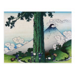 Paso de Mishima en la provincia de Kai, Hokusai Tarjetas Postales