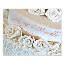 Pastel de bodas blanco con verso de la biblia de h fotografías  