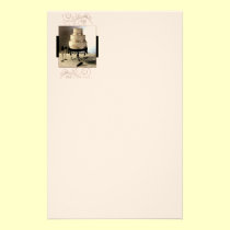 Pastel de bodas blanco y negro elegante papeleria