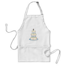 Pastel de bodas delantales