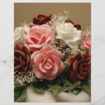 Pastel de bodas flyer a todo color