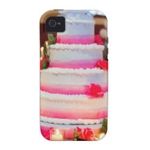 Pastel de bodas hermoso Case-Mate iPhone 4 funda