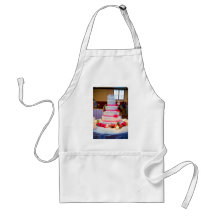 Pastel de bodas hermoso delantal